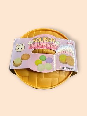 Squishy Dumpling ages 3+ yellow sensory toy stress relief NEW